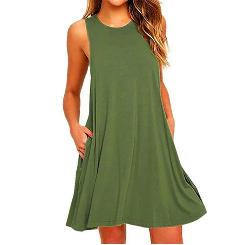Pleated Tank Dress WaveLine, Available in: https://nevazza.co.uk/