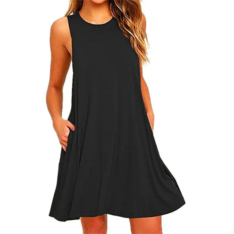 Pleated Tank Dress WaveLine, Available in: https://nevazza.co.uk/