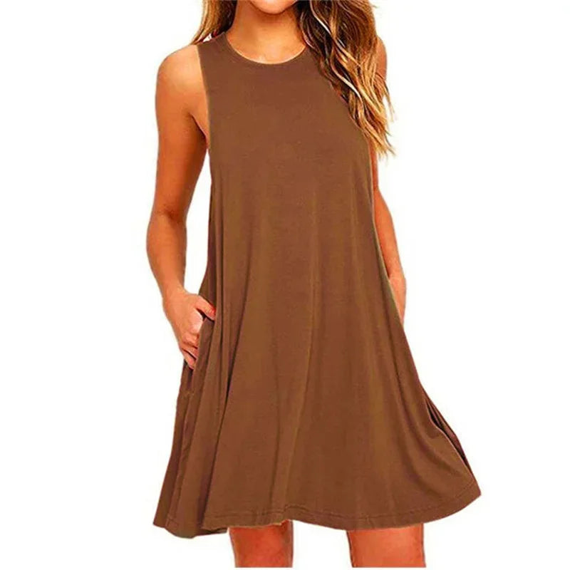 Pleated Tank Dress WaveLine, Available in: https://nevazza.co.uk/