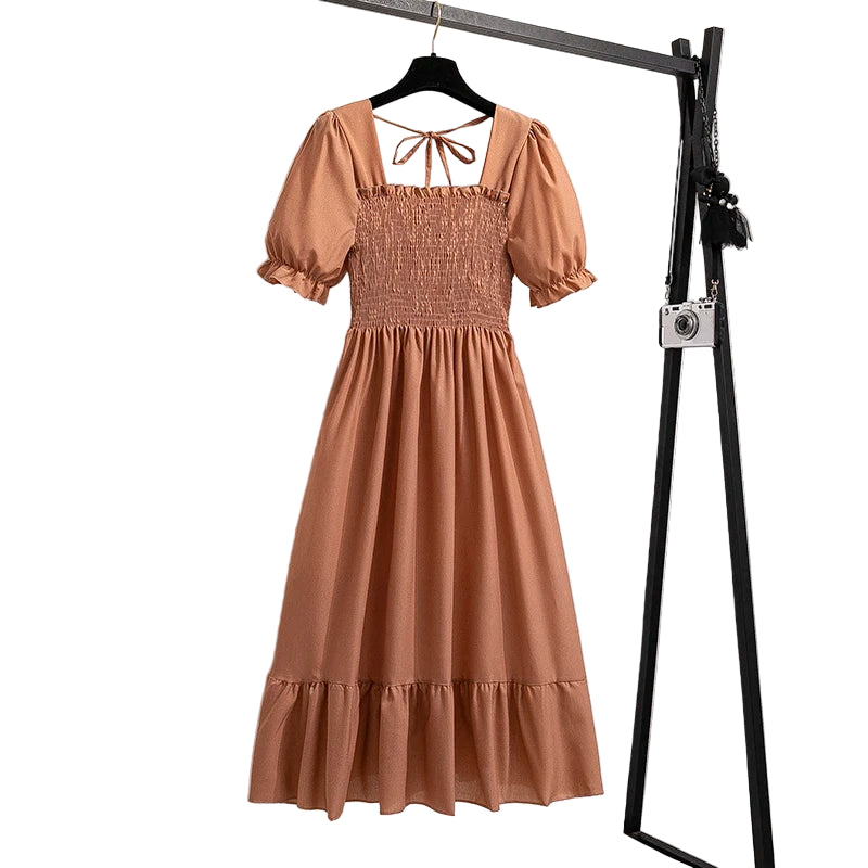 Pleated Chiffon Midi Dress, available in: https://nevazza.co.uk