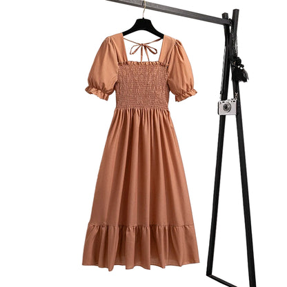 Pleated Chiffon Midi Dress, available in: https://nevazza.co.uk
