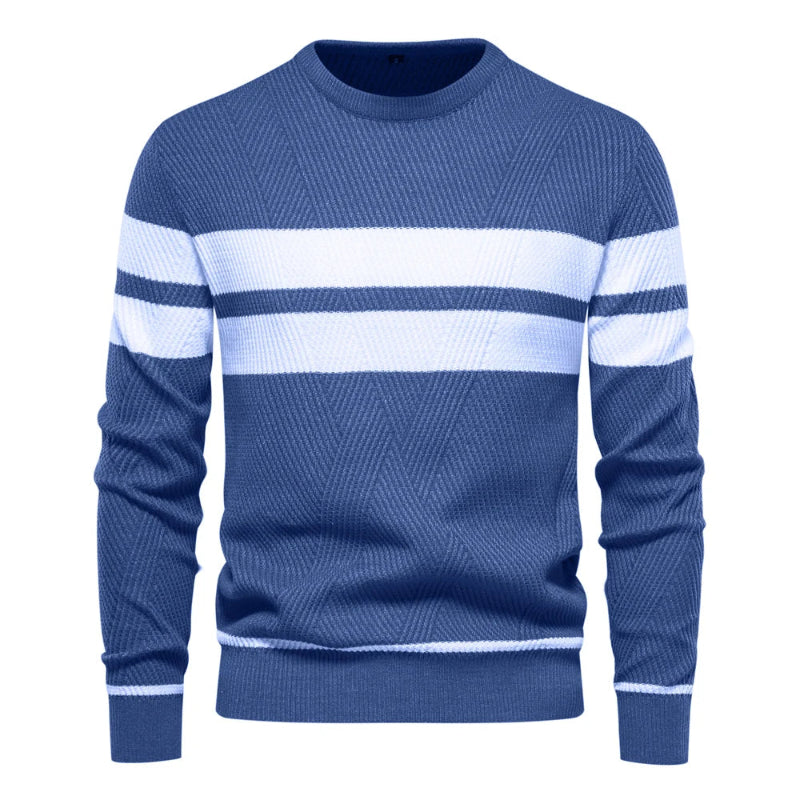 Crew Neck Chunky Knit Jumper in darkblue, available in: https://nevazza.co.uk