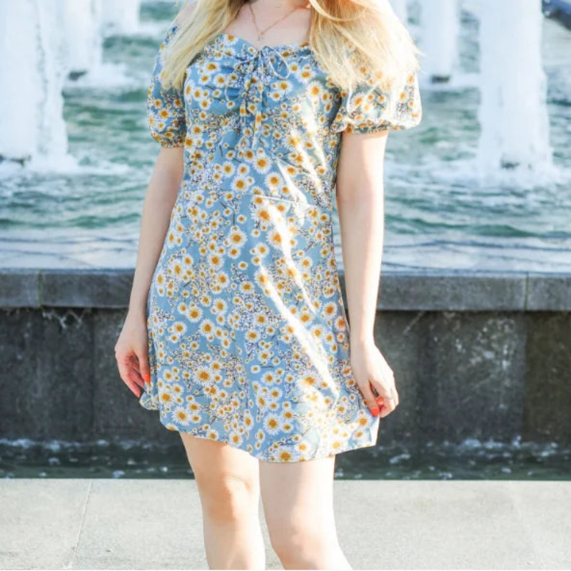 Chiffon Dress FloraMini, available in: https://nevazza.co.uk