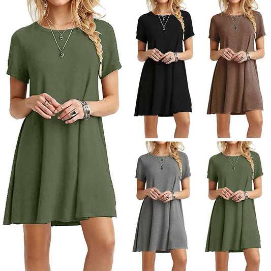 V Neck T Shirt Dress RetroVibe, Available in: https://nevazza.co.uk/