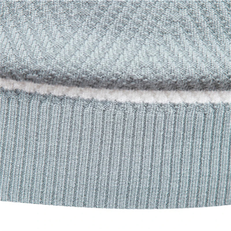 Crew Neck Chunky Knit Jumper in blue, available in: https://nevazza.co.uk