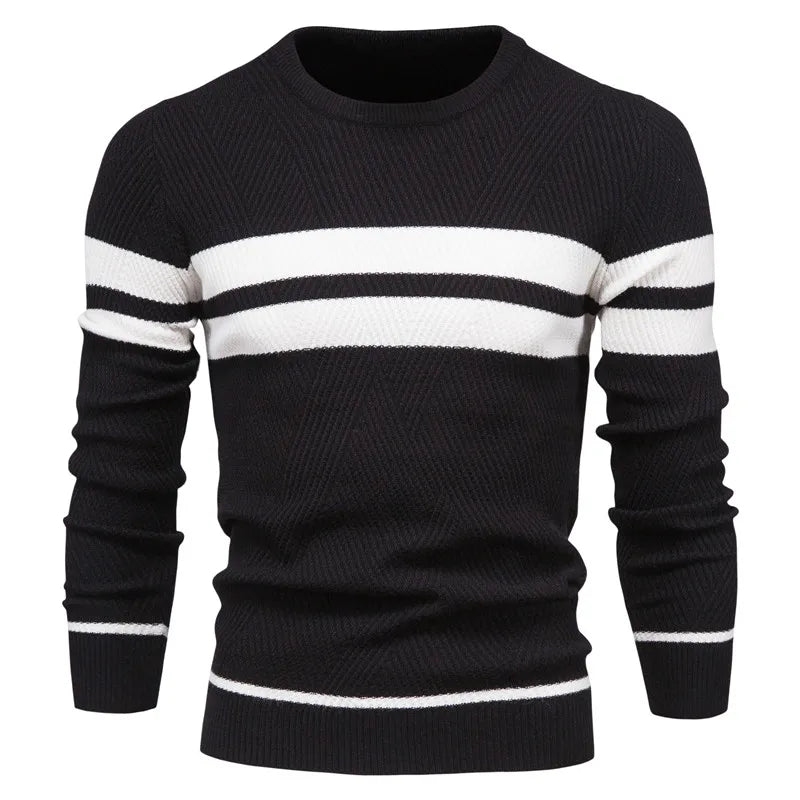 Crew Neck Chunky Knit Jumper in black, available in: https://nevazza.co.uk