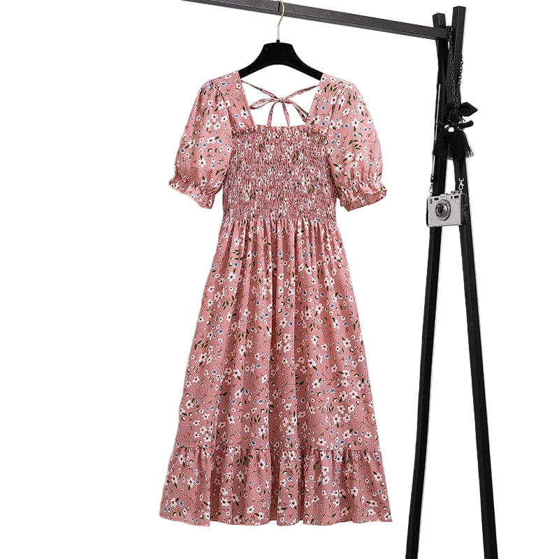 Pleated Chiffon Midi Dress, available in: https://nevazza.co.uk