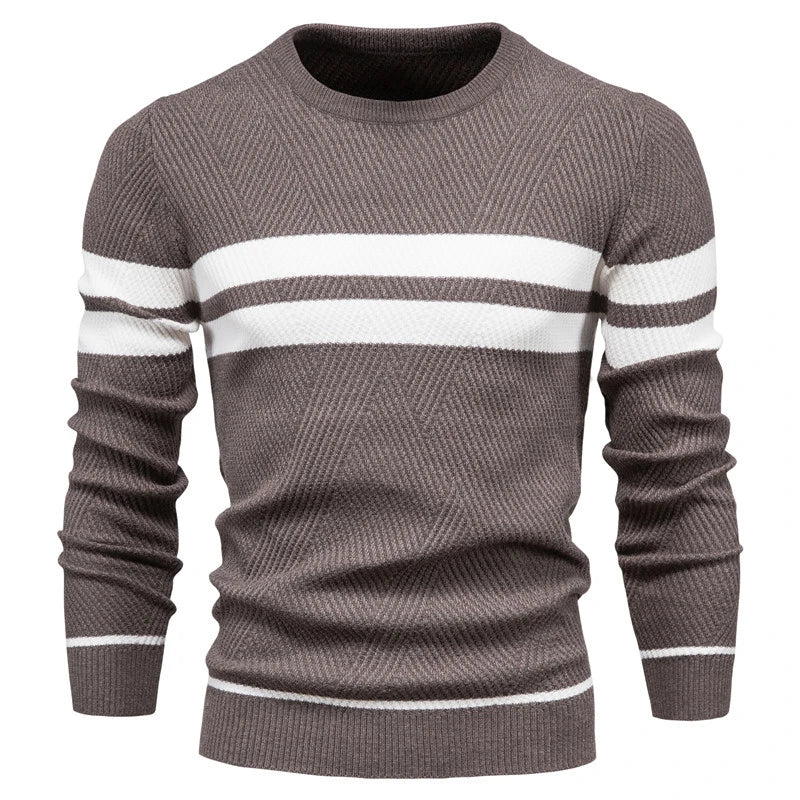 Crew Neck Chunky Knit Jumper in coffe, available in: https://nevazza.co.uk