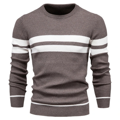 Crew Neck Chunky Knit Jumper in coffe, available in: https://nevazza.co.uk