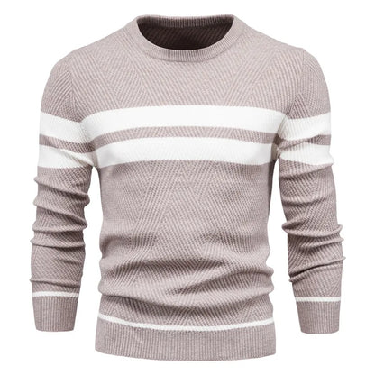 Crew Neck Chunky Knit Jumper in khaki, available in: https://nevazza.co.uk